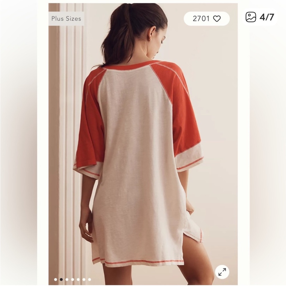 Anthropologie Oversized Graphic T-Shirt, S, NWOT - Picture 3 of 7